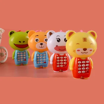 Mobiliojo Telefono Mokymosi Muzikos Mašina Elektroninių Žaislų Vaikams Dovanų Mini Mielas Animacinių Filmų Vaikams Telefono Žaislas Kalėdų Dovana