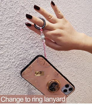 Mobiliojo telefono virvelės kabinti ant kaklo kabančios grandinės Pakabukas Krištolo karoliukai rankų Anti-lost virvę foriPhone dirželis Nuimamas