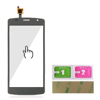 Mobiliųjų Touch Stiklas ZTE Blade L5 / L5 Plius Priekiniai Jutiklinis Ekranas Touch Stiklinis Skydelis skaitmeninis keitiklis TouchScreen Objektyvo Jutiklių Klijų