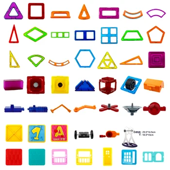 Modeliavimas, Priedai Magnetinių Dizaineris Blokai Švietimo Žaislai, Magnetiniai Blokai Kūrybos Plytų Modelius, Žaislus Vaikams