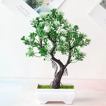 Modeliavimo bonsai papuošalai netikrą medį vazoninių draugiška pušies plastiko netikrą vazoninių augalų Dirbtinio pušies vidaus patalpų apdaila