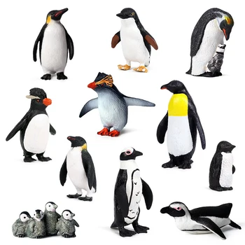 Modeliavimo Pingvinas Kelis Modeliavimo Gyvūnų Skaičius Kolekcines, Žaislai Pingvinas Gyvūnų Figūrėlių, Vaikams, Minkšti Plastikiniai Žaislai