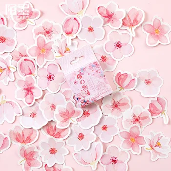 Mohamm Japonijos Vyšnių Žiedų Planuotojas Gėlių Dienoraštis Deco Popieriaus Mažų Kawaii Lipdukai Stacionarių Scrapbooking Leidinys