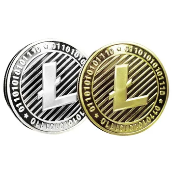 Monetų Kolekcionieriams Bitcoin Ethereum/Litecoin/Dash/Pulsacijos Moneta 5 rūšių Progines monetas, Lašas Laivybos