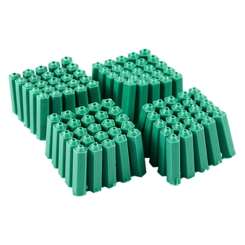 Montavimo varžtai žalia 6 mm neslidus plastikinius kaiščio 100 vienetų CNIM Karšto