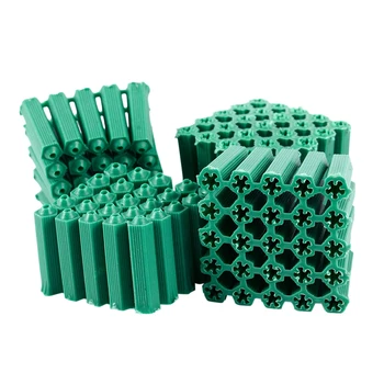 Montavimo varžtai žalia 6 mm neslidus plastikinius kaiščio 100 vienetų CNIM Karšto