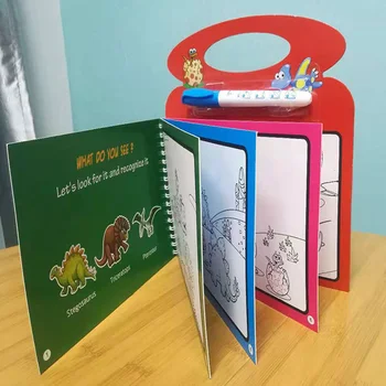 Montessori Spalvinimo Knygelė Doodle & Daugkartinio Naudojimo Magija Parkeris Tapybos, Piešimo Lenta Vaikams Kūdikių Švietimo Gimtadienio Žaislas Dovanos