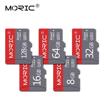 Moric Mikro sd kortelės Atminties Kortele 128 GB Micro SD 32GB 64GB Class 10 didelės spartos 8GB 16GB Micro sd kortelė mini TF Kortelę Tarjeta SD kortelę
