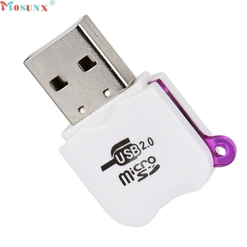 Mosunx Gamyklos Kainos Didelės Spartos Mini USB 2.0 Micro SD TF T-Flash Atminties Kortelės Skaitytuvas Adapteris 0224 Lašas Laivybos