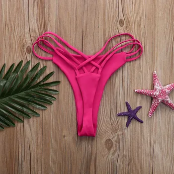 Moteris Seksuali Bikini Dugnų Kieta Spalva Mažas Juosmens maudymosi kostiumėlį, maudymosi Kostiumėliai, Bikini Thong Plaukti thong bikini Skrynios bikini tanga A1