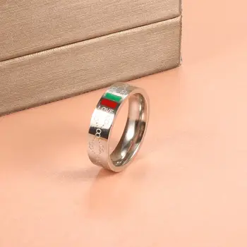 Moteris Stainess Plieno Žiedai Vyras Vestuves Klasikinis paauksuoti Žavinga 8 modelio Piršto Žiedą, Prabangos Prekės Vestuvių Papuošalai