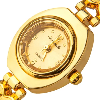 Moteris Žiūrėti Mados Atsitiktinis Aukso Nerūdijančio Plieno Apyrankė Žiūrėti Mažus analoginis Dial Moterų Laikrodis Valandą Laikrodis elegantiškas Relojes