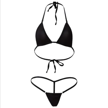Moterys Seksualios Mikro Mini Bikini Thong Apatiniai G-string Liemenėlė maudymosi Kostiumėliai, Aukštos Kokybės maudymosi Kostiumėliai
