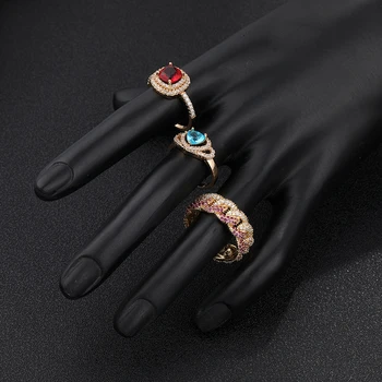 Moterų Auksu Kubinių Zirconia Žiedas Mados Žavesio Žiedas Įvairių Stilių Vestuvių Dovanos Draugei Gimtadienio Piršto Papuošalai