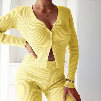 Moterų Rudenį Loungewear Megzti Megztinis 2020 Mados Ponios Susegamas Megztinis Megztinis Knittwear Didmeninės