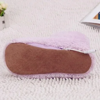 Moterų, Vyrų, USB Šildomos Šiltos Pėdos Storio Flip Flop šilumos išlaikyti Šiltas, Pėdų priežiūros Lobis Šilčiau Batai Žiemą Atšilimo Trinkelėmis Šildymas-šildytuvas
