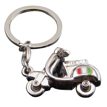 Motociklo 3D Keychain Motoroleris Apdaila Metalo paketų prižiūrėtojų raktinę Už Vespa Piaggio 125 Ducati 