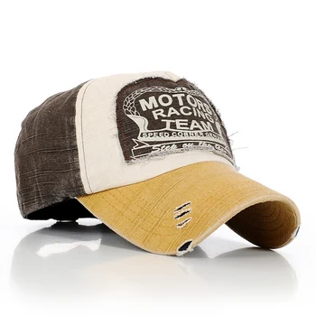 Motors Racing Team Medvilnės beisbolo snapback skrybėlės, kepurės sporto hip-hop