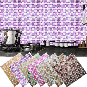 Mozaika, Sienos Plytelių Žievelės ir Klijuoti lipni Backsplash 3D atsparus Vandeniui Naftos-įrodymas, Virtuvė, Vonios kambarys, Namų Dekoro Siena Lipdukas Vinilo