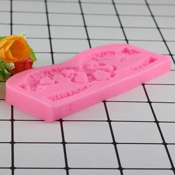 Mujiang 3D Karūna Silikono Formų Kūdikio Gimtadienio Tortas Dekoravimo minkštus saldainius, Formos Saldainiai, Šokoladas Gumpaste Pelėsių Torto Kepimo Formos