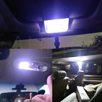 Multi-Spalvinga T10 C5W COB 48SMD šviesos diodu (LED Lempa Automobilių Stovėjimo Led Lemputės Auto Interjero Skydelis Dome Girlianda Licenciją Plokštelės Šviesos