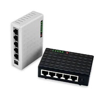 MUMS ES Kištukas 5 Port Gigabit Desktop Fast Ethernet Switch 10/100 / 1000Mbps Tinklo Jungiklio, Adapteris Fast Ethernet Tinklo