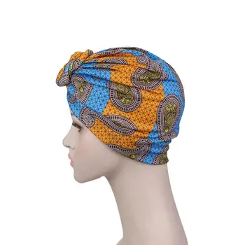 Musulmonų Moterys Turbaną Afrikos Modelis Mazgas Headwrap Mados Šiltas Bandana Skrybėlės