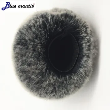 Mėlyna MantisOutdoor Dirbtinio Kailio Mikrofonas, Vėjo Padengti apsauginės ausinės Priekinio stiklo Rankovės Skydas 