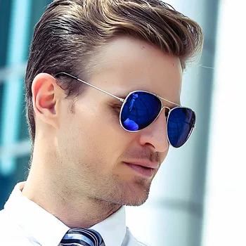 Mėlyna pilotas aišku, moterų, prabangos prekės ženklo dizaino akis, saulės akiniai 2018 ponios vintage retro R3025 merginos Aviacijos vyrų akiniai nuo saulės