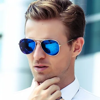 Mėlyna pilotas aišku, moterų, prabangos prekės ženklo dizaino akis, saulės akiniai 2018 ponios vintage retro R3025 merginos Aviacijos vyrų akiniai nuo saulės