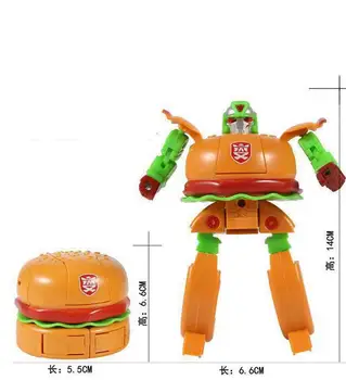 Mėsainiai Transformacijos Robotas Žaislai Deformacijos Bulvytės Tortas Plastikinių Maisto Žaisti Kolekcija Vaikams-Geriausia Dovana Švietimo Žaislas