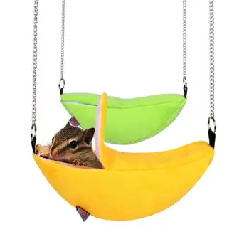 Naminių Paukščių Žiurkėno Šeškas Žiurkės, Voverės Hamakas Kabo Narve Lizdą Lova Namas Žaislai Bananų dizaino Smulkių Gyvūnų Guolį