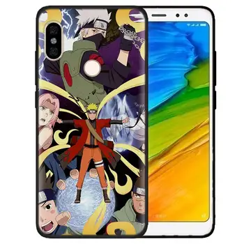 Naruto Kakashi Silikono Minkštas Atvejais Xiaomi Redmi Pastaba 9S 9 8T 8 7S 7 9A 9C 8A 7A 6A K30 Black Pro TPU Telefono dėklas Anime Fundas
