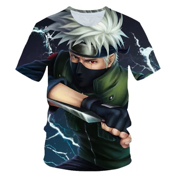 Naruto Marškinėliai Vaikams Drabužių Japonų Anime Drabužius Berniukų Marškinėliai Sasuke Įdomus Animaciją Harajuku Kietas Streetwear Marškinėlius Paauglių Viršūnės