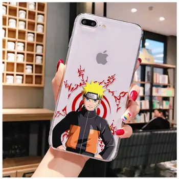 Naruto Uchiha sasuke kakashi Telefono dėklas Skirtas iPhone 6S 7 8 Plus X XR XS MAX animacinių filmų SE 2020 XR 11pro max Soft Silicio Coque Dangtis