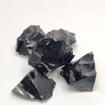 Natūralių Juodasis Obsidianas Kvarco Akmenų Grubus Roko Kristalai Metafizinės Reiki Healing Dydžio Energijos Gijimas Akmens