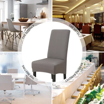 Nauja XL Dydžio Ilgas Atgal Kėdė Padengti Hotel Restaurant Šalies Pokylių Sėdynių Užvalkalai Spandex Medžiaga Kėdės Apima