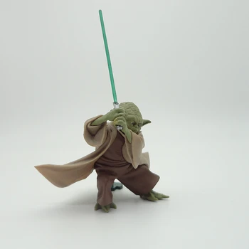 Naujas 13cm Star Wars Yoda Darth Vader Veiksmų Skaičius, Žaislų Meistras Yoda Su Kardu Pvc Modelio Surinkimo Žaislas Vaikams Berniukas Gimtadienio Dovana