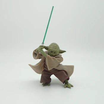 Naujas 13cm Star Wars Yoda Darth Vader Veiksmų Skaičius, Žaislų Meistras Yoda Su Kardu Pvc Modelio Surinkimo Žaislas Vaikams Berniukas Gimtadienio Dovana