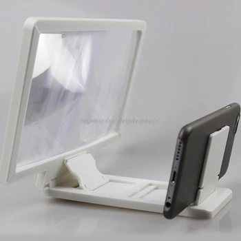 NAUJAS 3D Ekranas Stiprintuvo Mobiliojo Telefono Didinamojo Stiklo HD Stovėti Vaizdo Veidrodėliai Ekrano Išsiplėtusios Akys Apsaugos Turėtojas My06 19