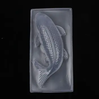 Naujas 3D Koi Žuvų Formos Plastiko Tortas Šokolado Želė Cukraus amatų Pelėsių Ryžių Pelėsių 