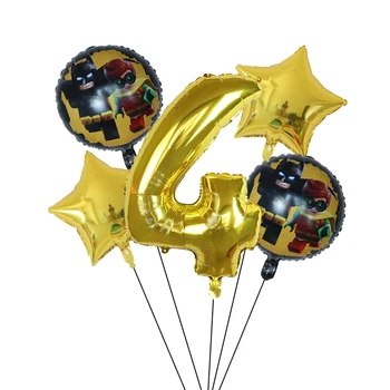 Naujas 5vnt Super Vyras Folija Balionai aukso 30inch Skaičius balionas vaikams 1 2 3 4 5 Metų Globos dėl Berniukas, Vyras Gimtadienio Dekoras