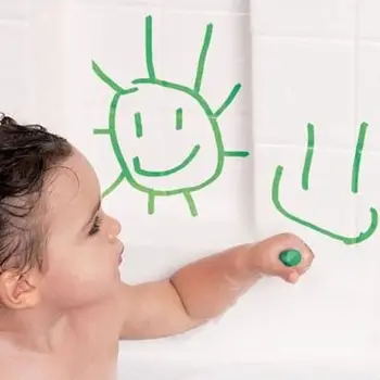 NAUJAS 6Pcs/Set Kūdikių Vonios Žaislas Kūdikio Vonioje Pieštuku Bamblys Skalbti Bathtime Saugos Įdomus Žaisti Švietimo Žaislas Vaikams