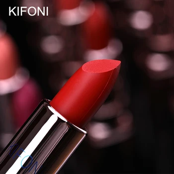 Naujas Atvykimo KIFONI prekės makiažas grožio matinis lūpų ilgalaikį atspalviu lūpų kosmetika lip stick maquiagem, kad raudonai batom
