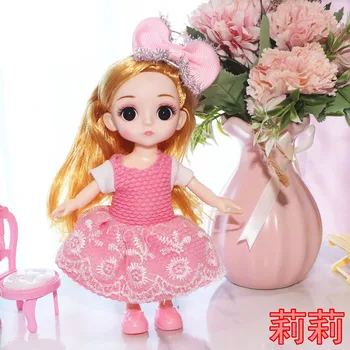 Naujas BJD Doll 16cm 13 Sąnarių Plastiko Mados Lėlės Kūdikio Drabužius, Batus, Apranga Kasdien Laisvalaikio Reikmenys, Žaislai Mergaitėms 