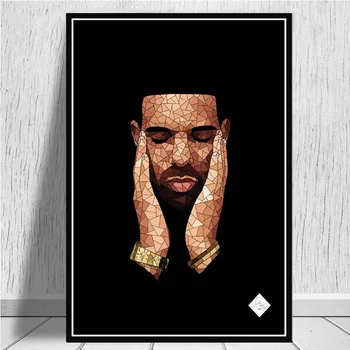 Naujas Drake Hip-Hop Rap Muzikos Albumą Reperis Star Kambarys Gyvenimo Sofa Sienos Menas Namų Dekoro Nuotraukos Kokybės Drobė, Tapyba, Plakatas A1062