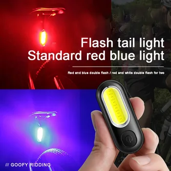 Naujas Dviračių Žibintai Dviračių Vandeniui Šviesos Saugos Šviesus Įspėjamasis LED Žibintas Įkraunamas USB Žibintuvėlis Naktį Dviračių sporto Įranga