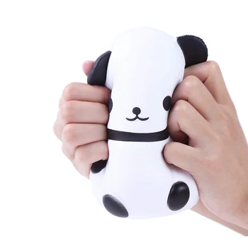 Naujas Jumbo Kawaii Panda Plonas Lėtai Augančios Kūrybinės Gyvūnų Lėlės, Minkšti Išspausti Žaislas Duonos Kvapas Įtempių Įdomus Vaikas Dovana