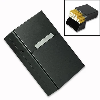 Naujas juodo aliuminio lydinio, geležies Dizaino cigarečių lange galite įdėti 20 vnt. cigarečių MD952