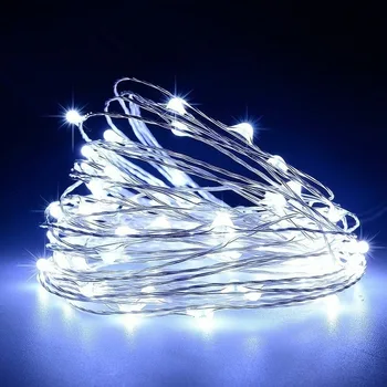 Naujas Kalėdinis vakarėlis USB LED Varinės Vielos String Pasakų Šviesos Ruože Lempos Vandeniui 50 100LEDs Vestuvių Poilsio Namų Apdaila